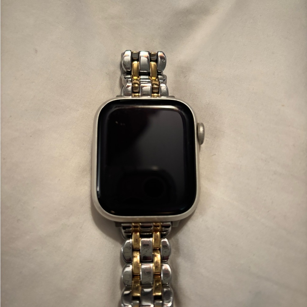 Kate Spade Silver and Gold Apple Watch band 41 mm